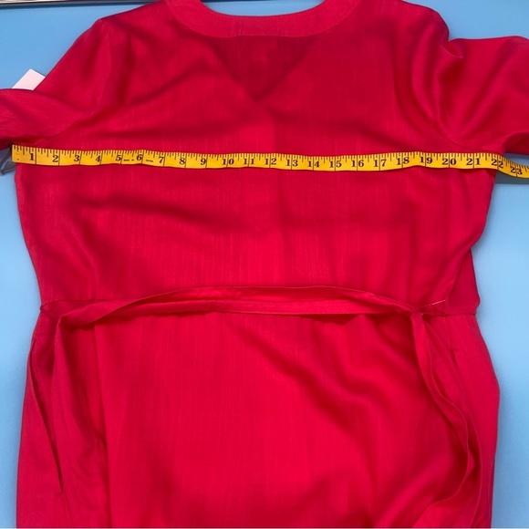 NEW Liz Claiborne Teaberry Short Sleeve Shirt Dress Belted 14 - NWT - Picture 14 of 15